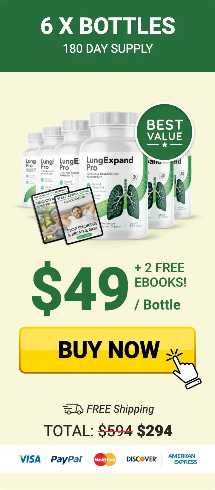 LungExpand Pro Buy 6 Bottles